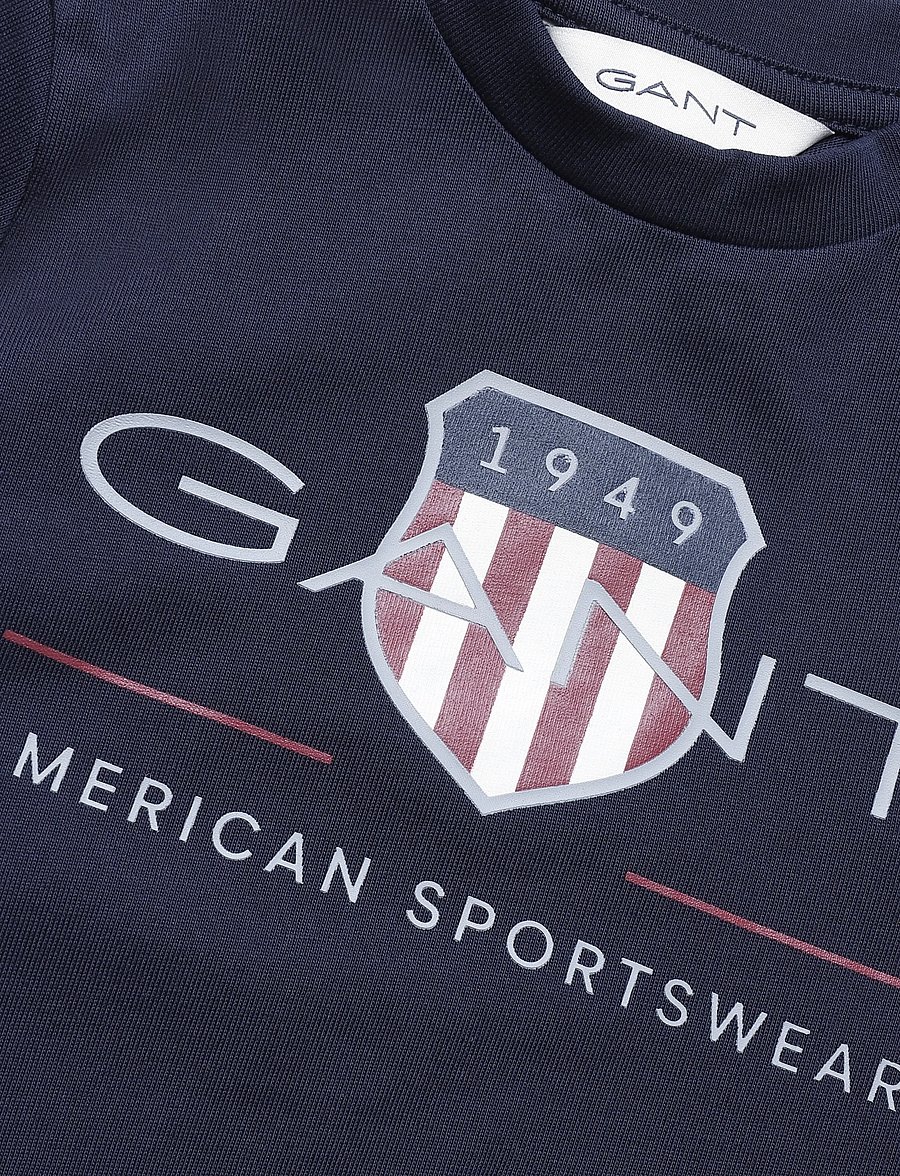 Gant Kids - Archive Shield SS T-Shirt - kurzärmelige - evening blue - 2
