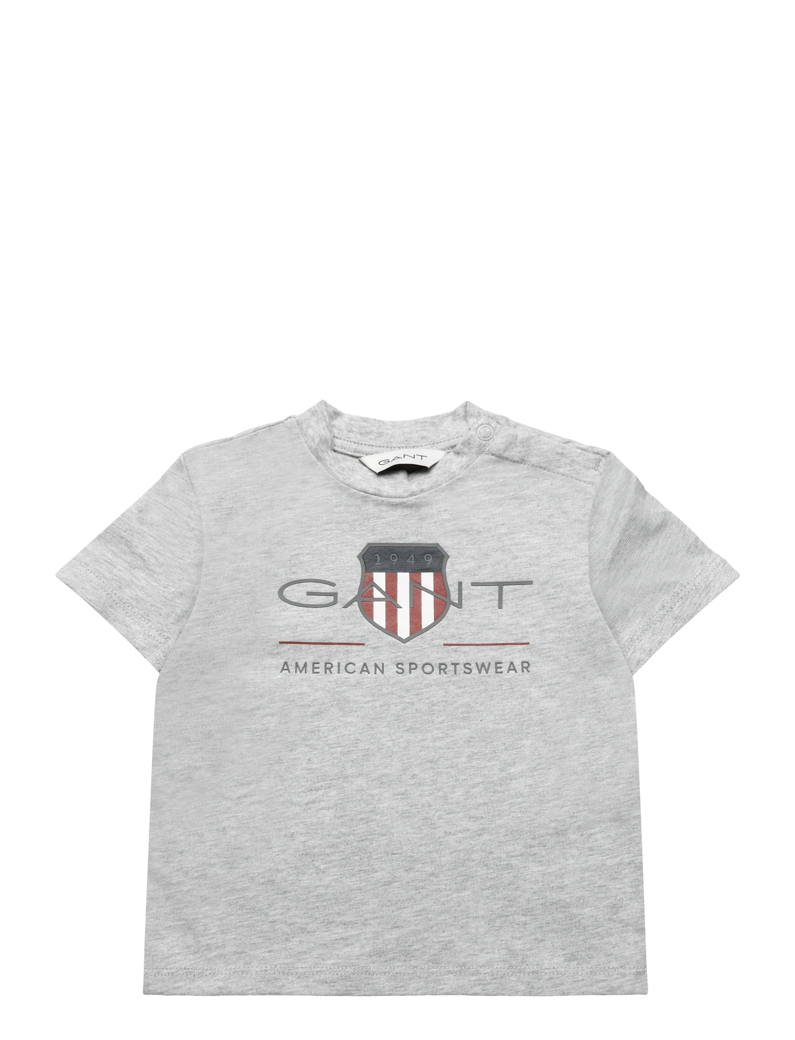 Gant Kids Archive Shield SS T-Shirt - Kortärmade t-shirts - GREY MELANGE / grey