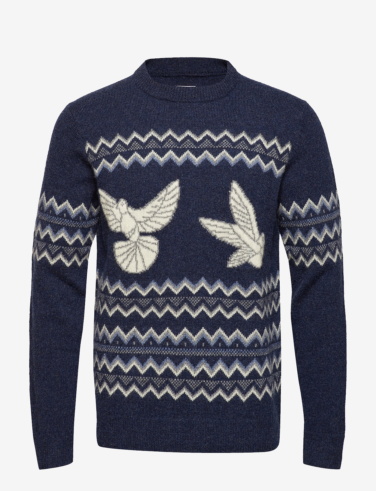 GANT Rugger - R2. JACQUARD DOVES CREW - dark navy melange - 0