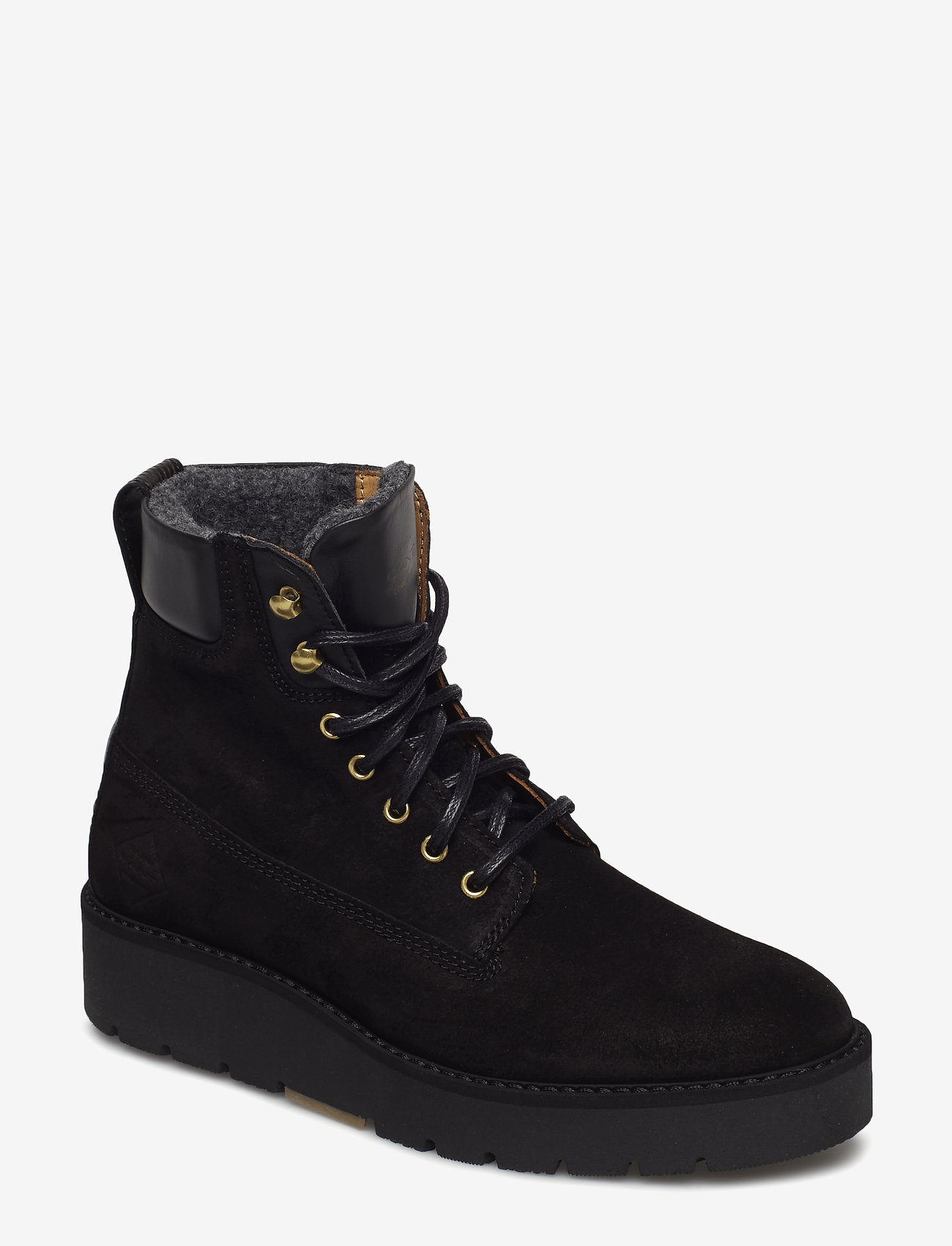 Casey Mid lace boot - BLACK