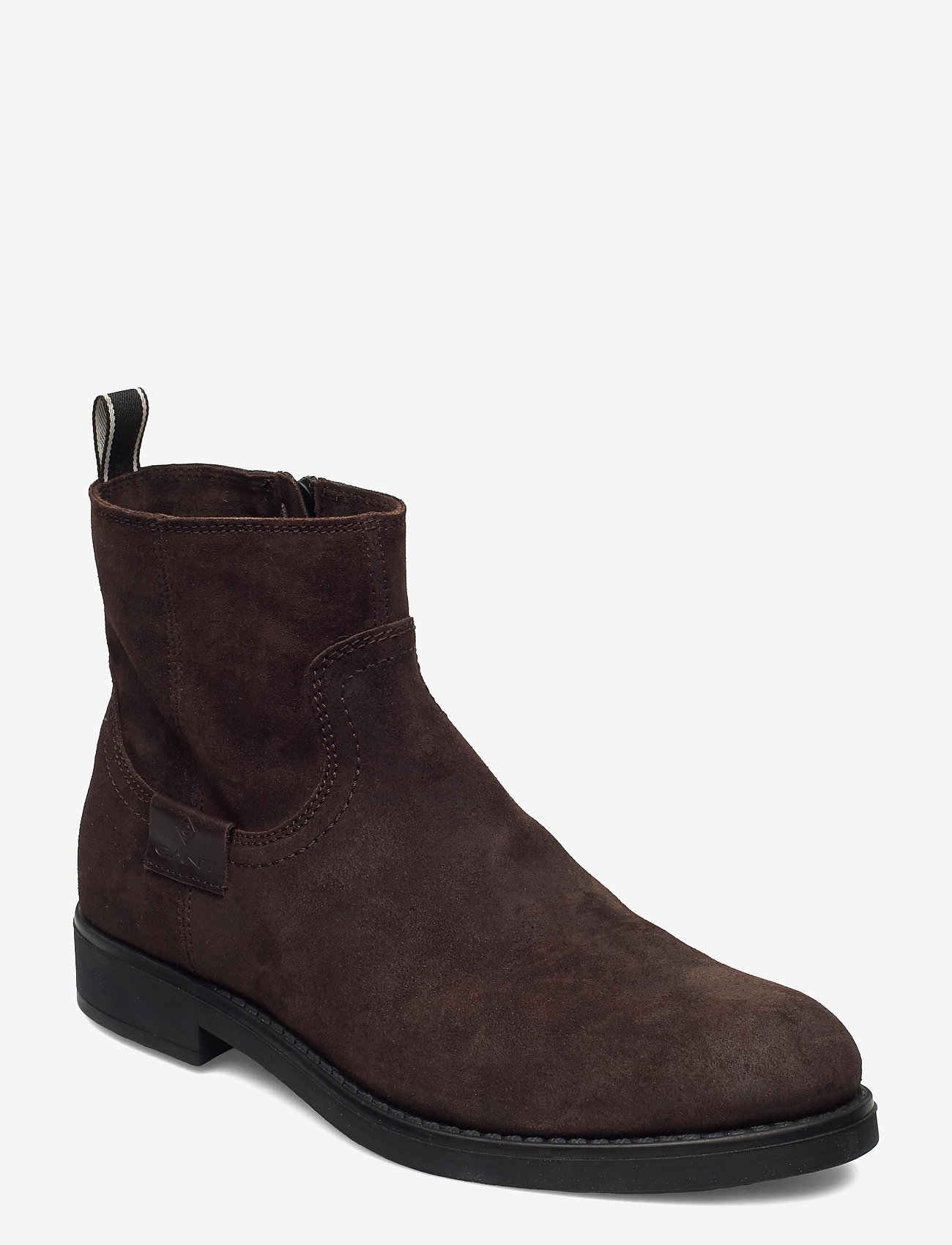 Oscar Mid Zip boot - DARK BROWN