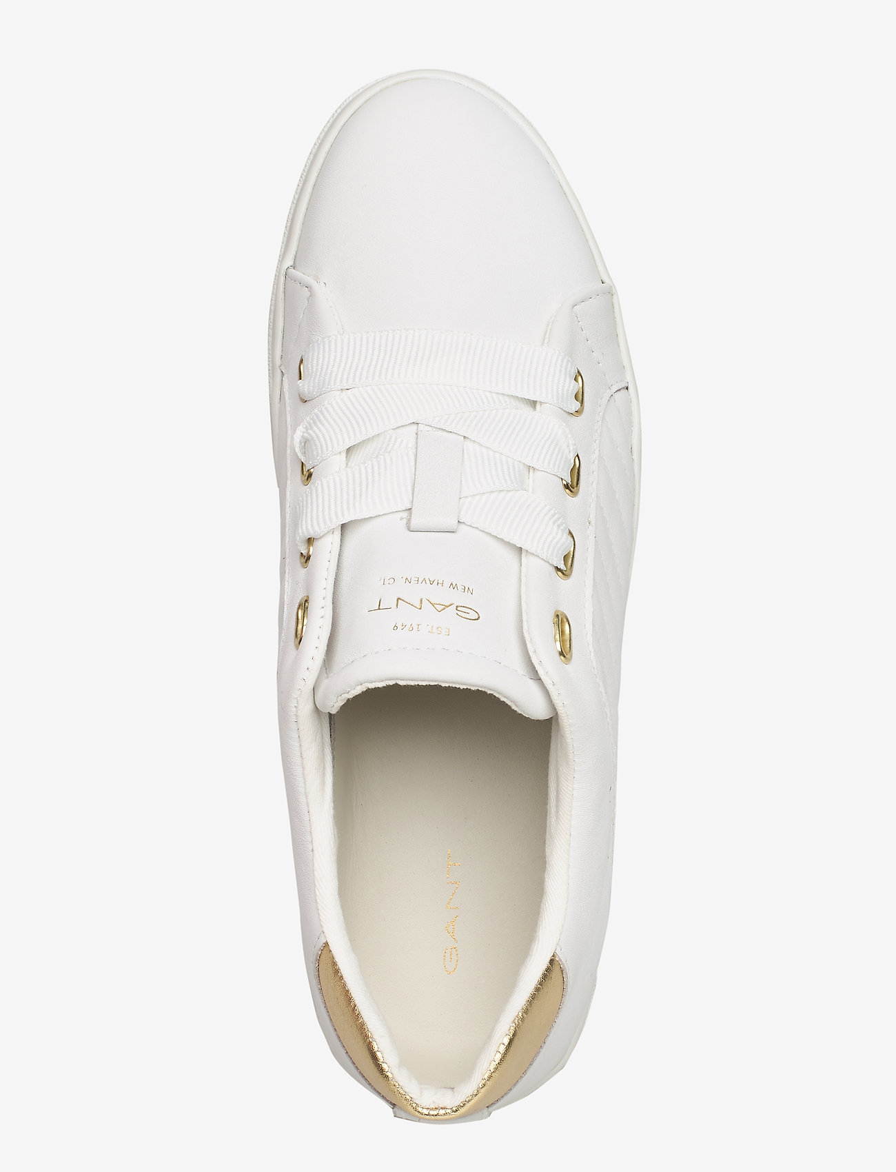 GANT - Avona Low lace shoes - bright white/gold - 3
