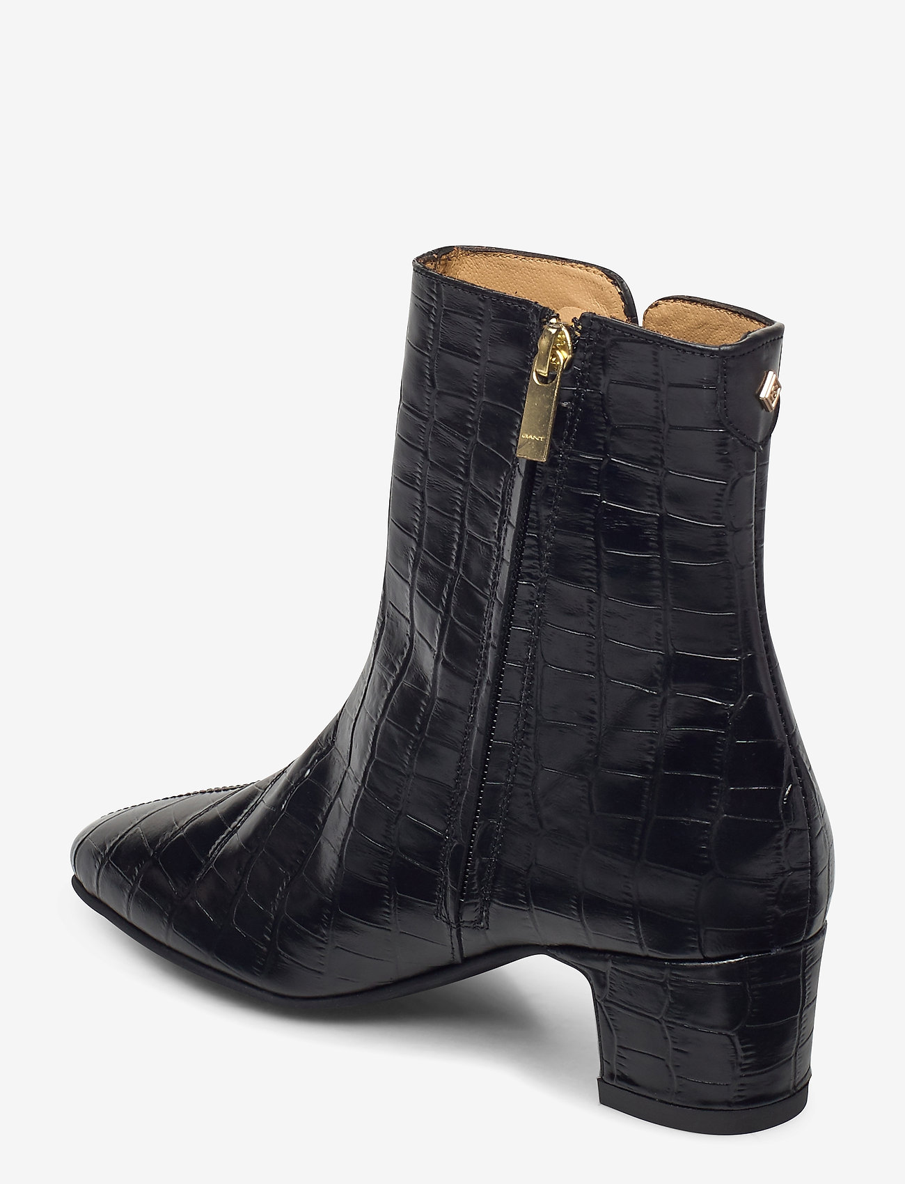 GANT - Ellar Mid Zip boot - blk croco optic - 2