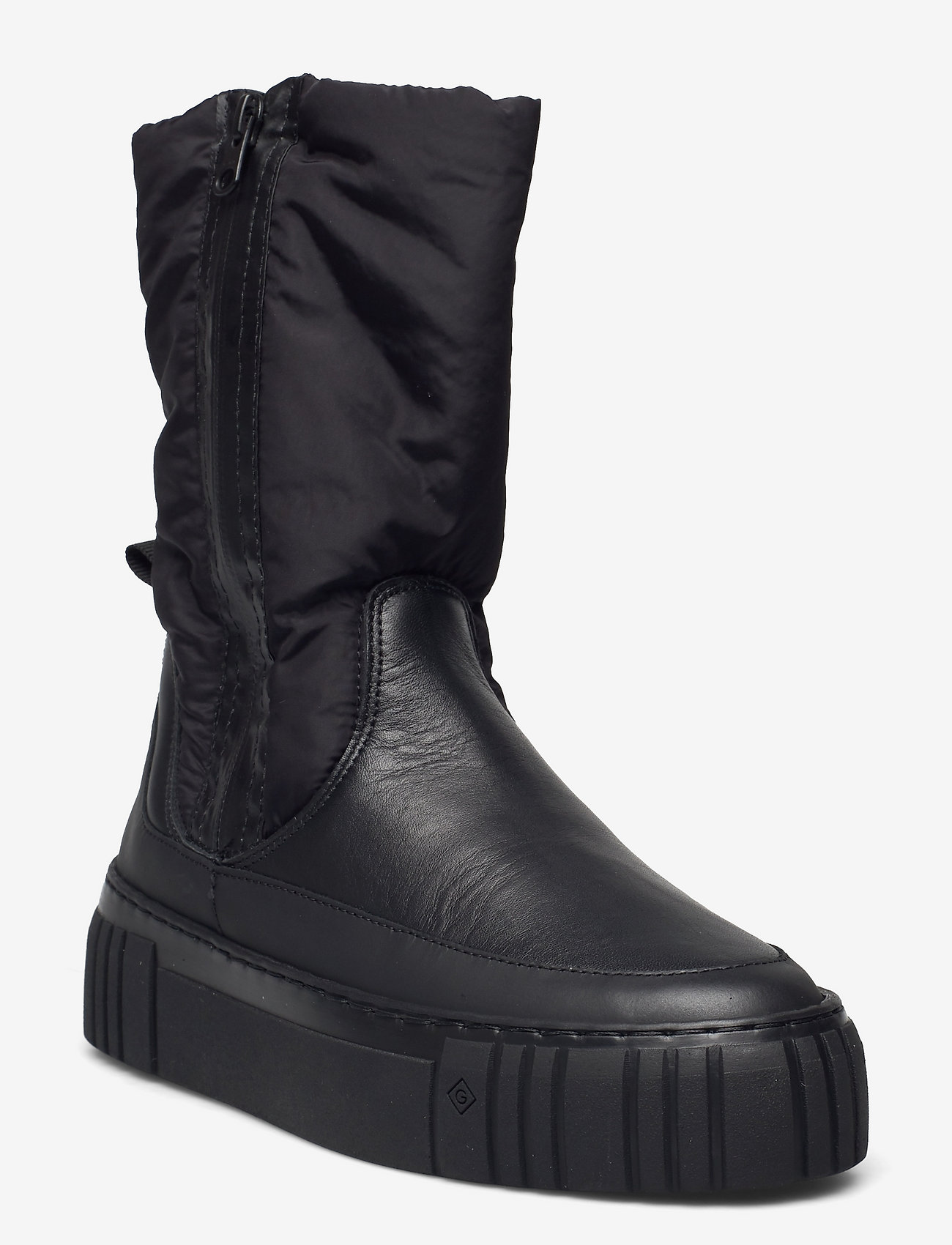 GANT - Snowmont Mid Boot - flat ankle boots - black - 0