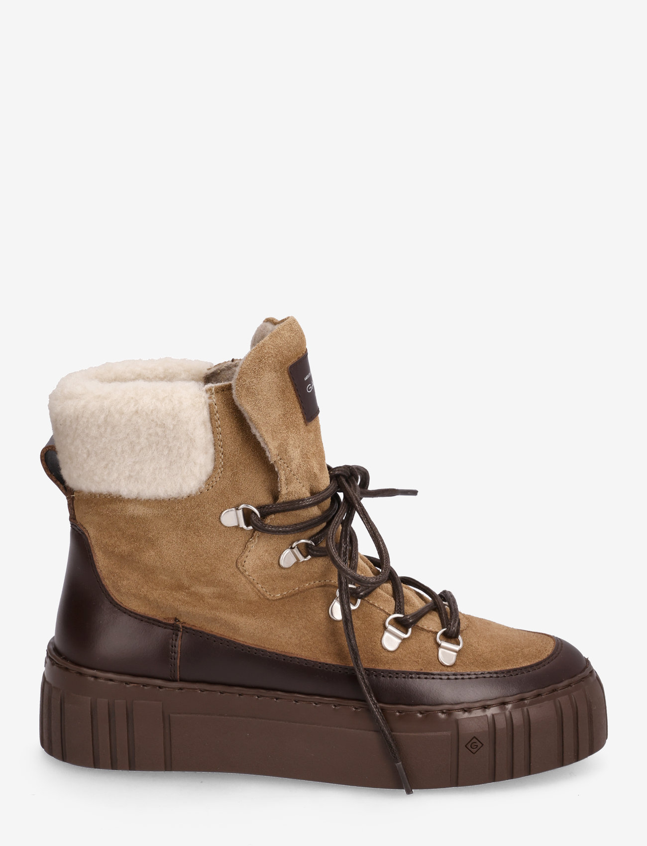 GANT - Snowmont Mid Boot - laced boots - taupe/dark brown - 1