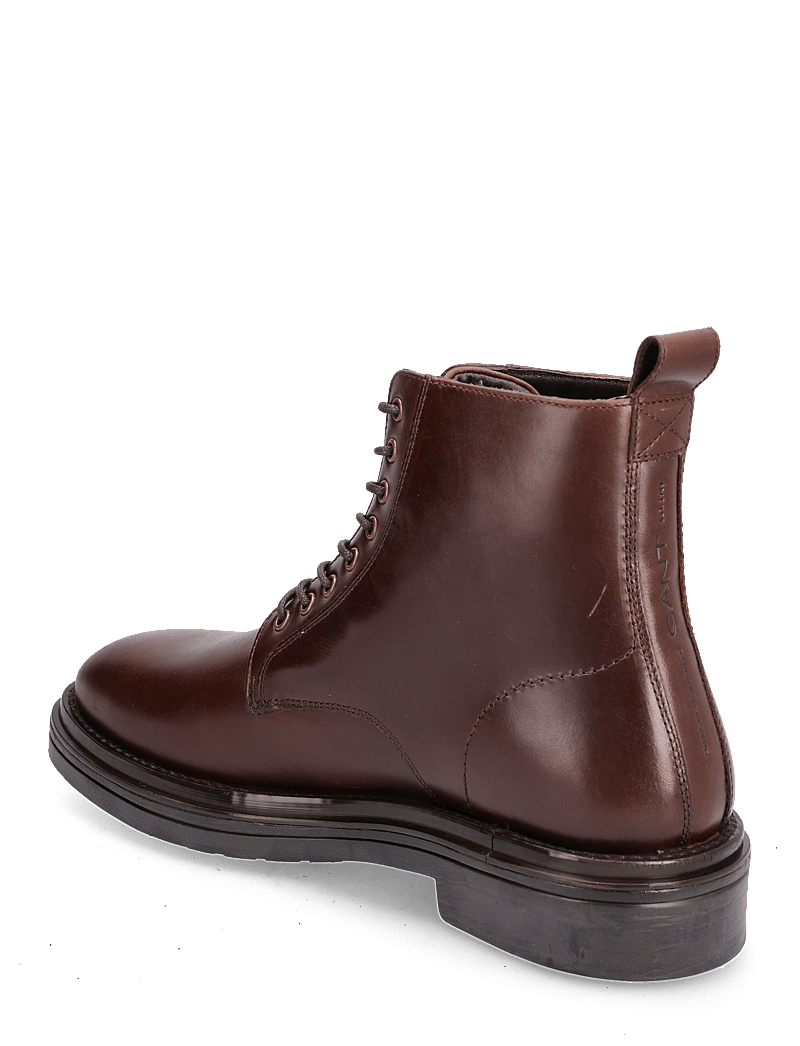 GANT - Boggar Mid Boot - støvler med snøre - dark brown - 2