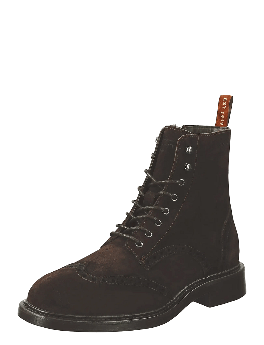 Gant - Millbro Mid Boot - paeltega saapad - dark brown - 0