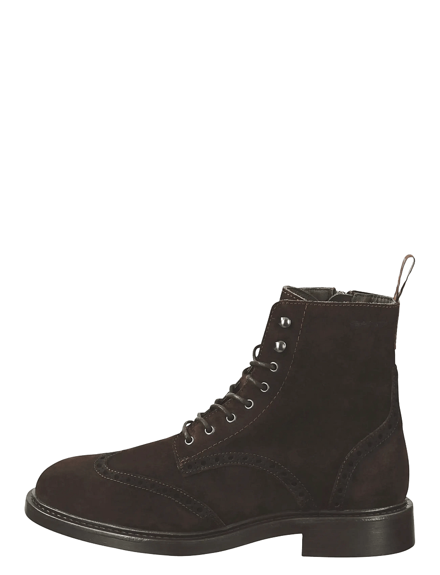 Gant - Millbro Mid Boot - paeltega saapad - dark brown - 1