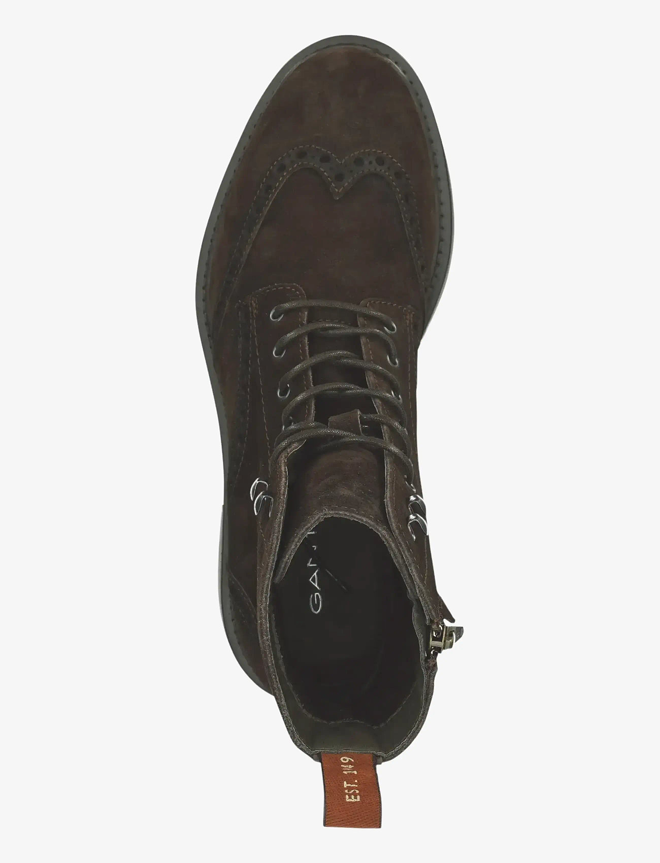 GANT - Millbro Mid Boot - støvler med snøre - dark brown - 4