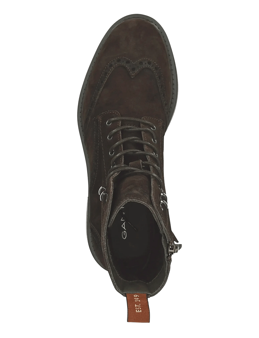 Gant - Millbro Mid Boot - paeltega saapad - dark brown - 4