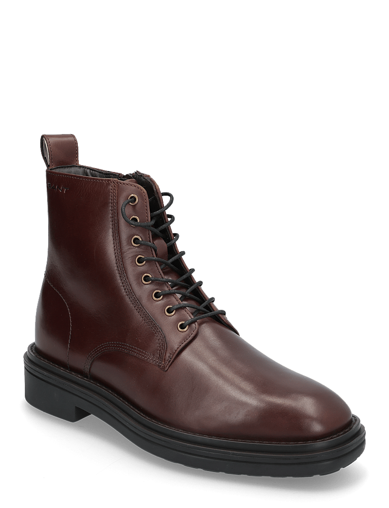 GANT - Boggar Mid Boot - kängor med snörning - cognac - 0