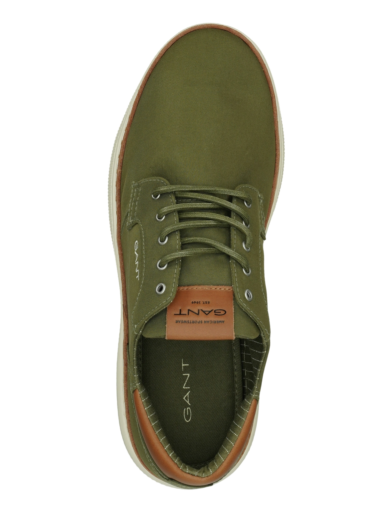 Gant - San Prep Low Lace Shoe - låga sneakers - dark olive - 4