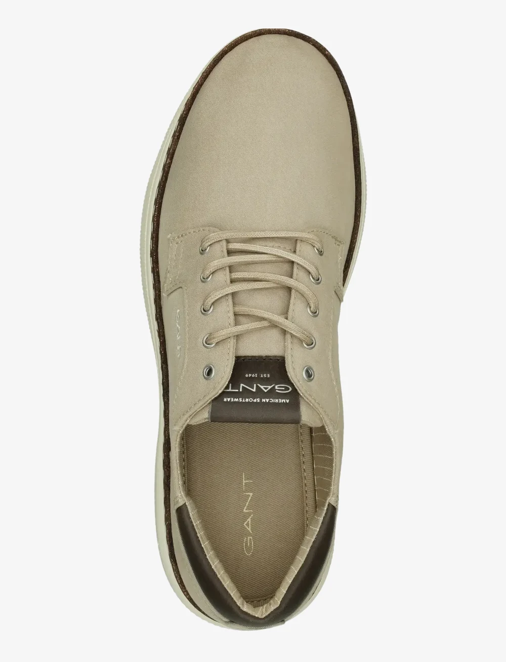 GANT - San Prep Low Lace Shoe - niedriger schnitt - taupe - 4