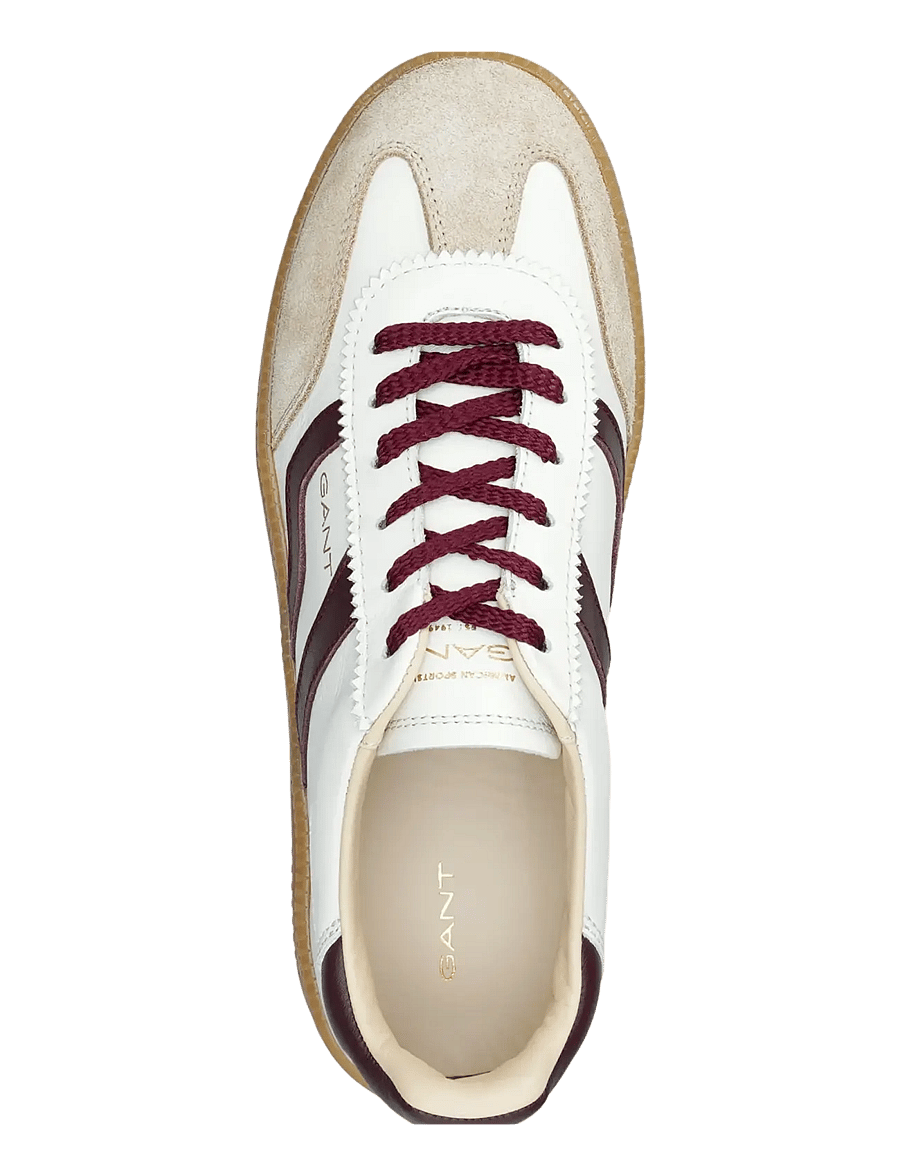 Gant - Cuzmani Sneaker - off white/plum red - 4
