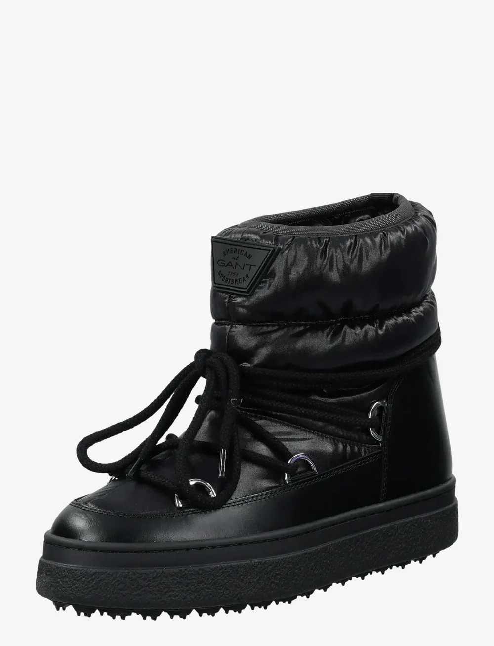 GANT - Snowhill Mid Boot - snørestøvler - black - 0