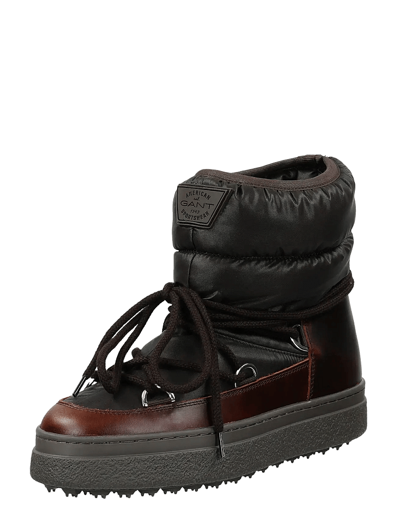 GANT - Snowhill Mid Boot - geschnürte stiefel - dark brown - 0