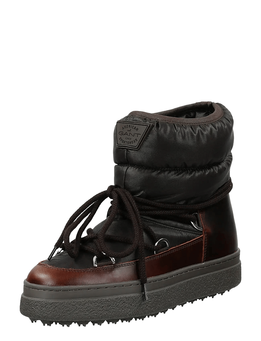 Gant - Snowhill Mid Boot - paeltega saapad - dark brown - 0