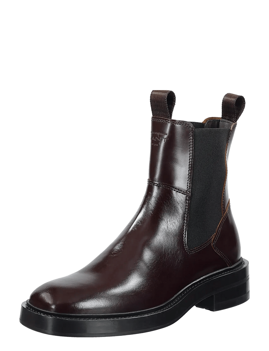 Gant - Fallwi Mid Boot - flade ankelstøvler - dark brown - 0