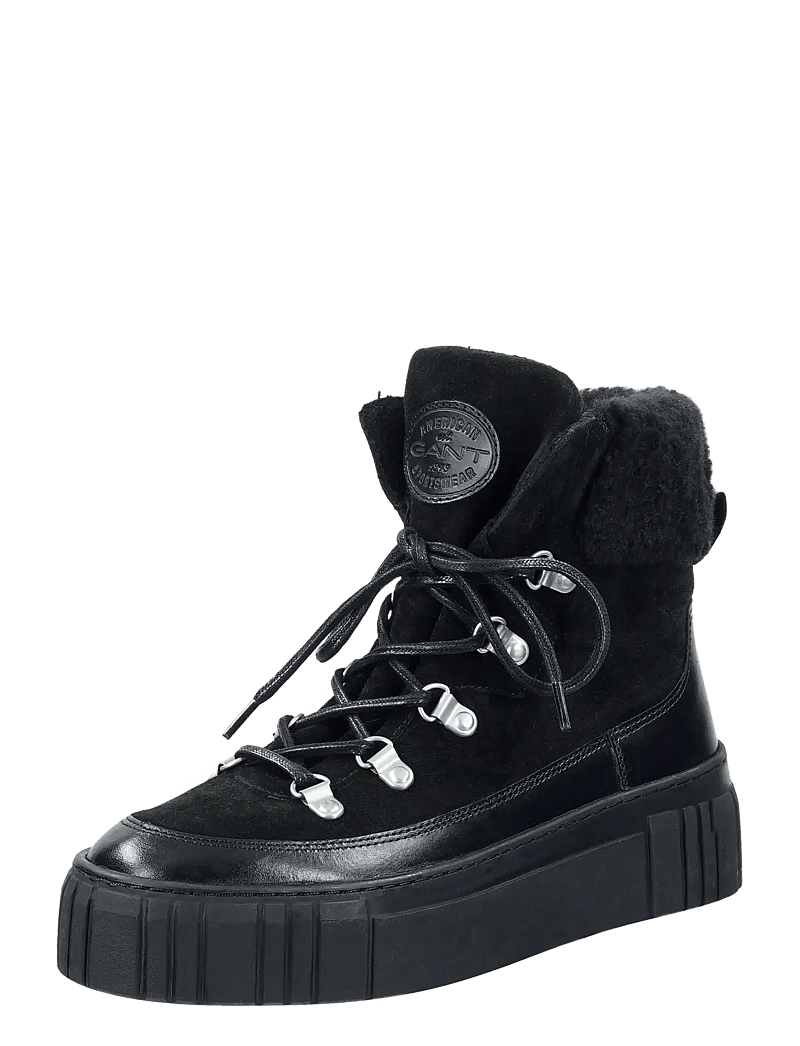 GANT - Snowmont Mid Boot - snørestøvler - black - 0