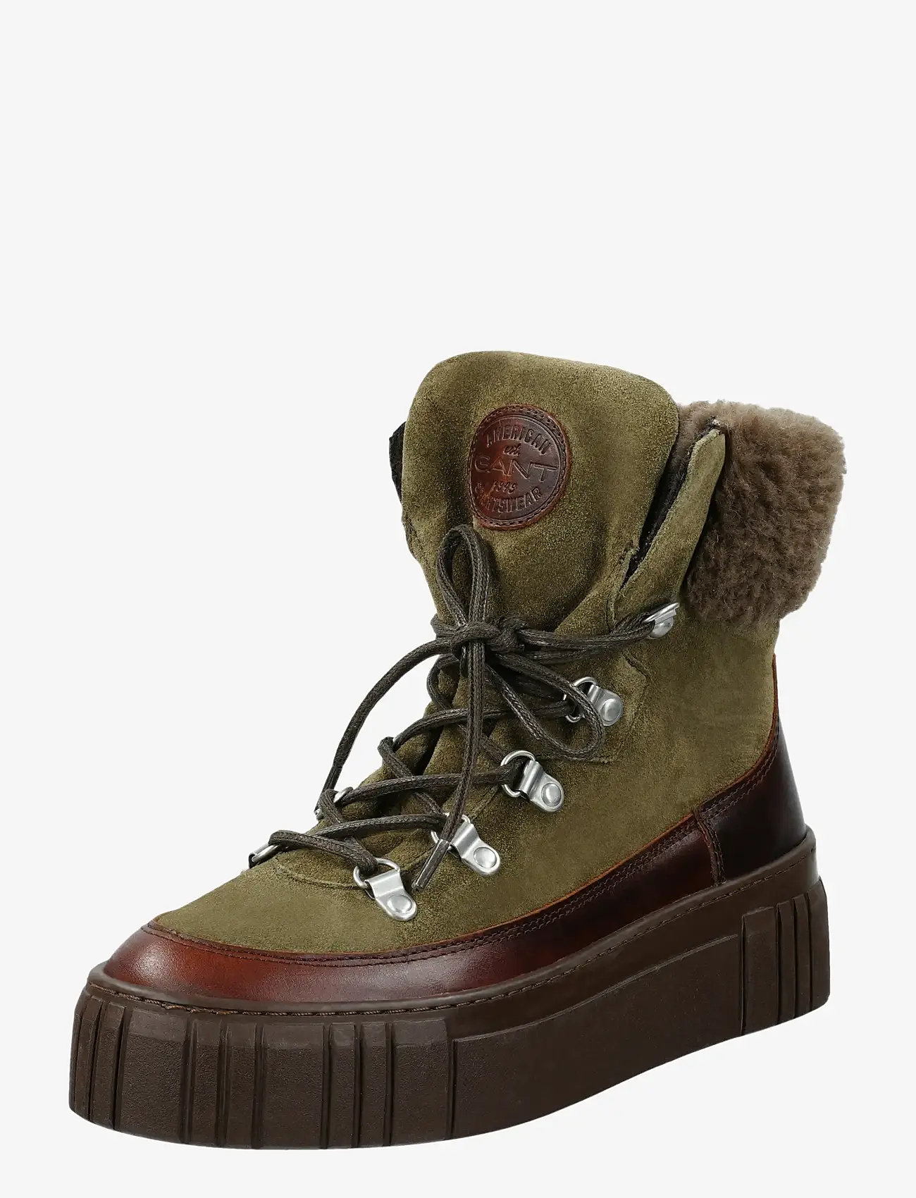 Gant - Snowmont Mid Boot - paeltega saapad - olive green - 0