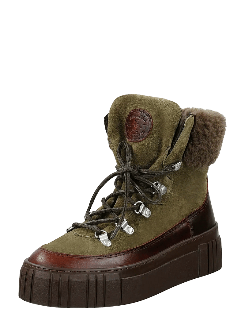 Gant - Snowmont Mid Boot - paeltega saapad - olive green - 0