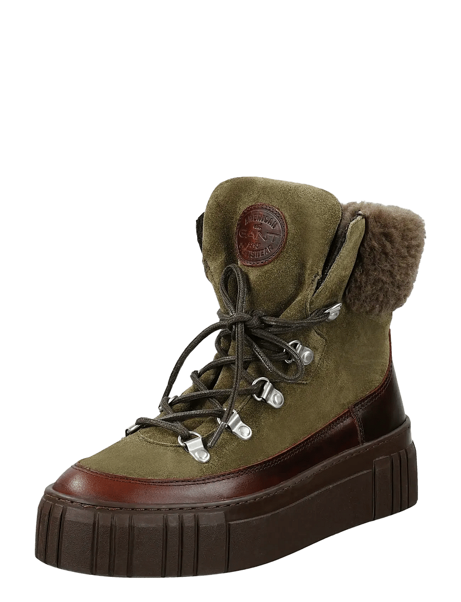 Gant - Snowmont Mid Boot - kängor - olive green - 0