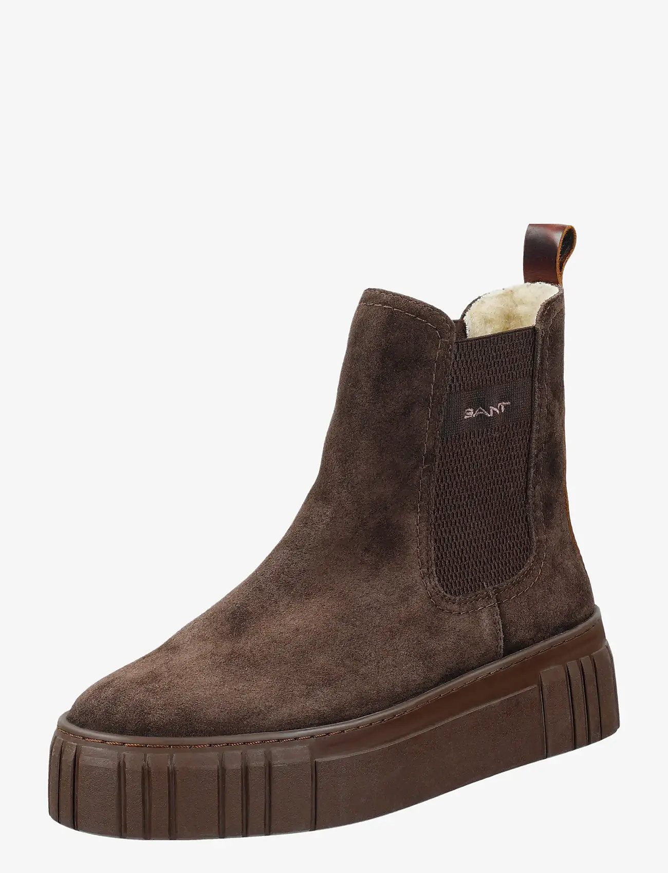 GANT - Snowmont Chelsea Boot - flache stiefeletten - dark brown - 0