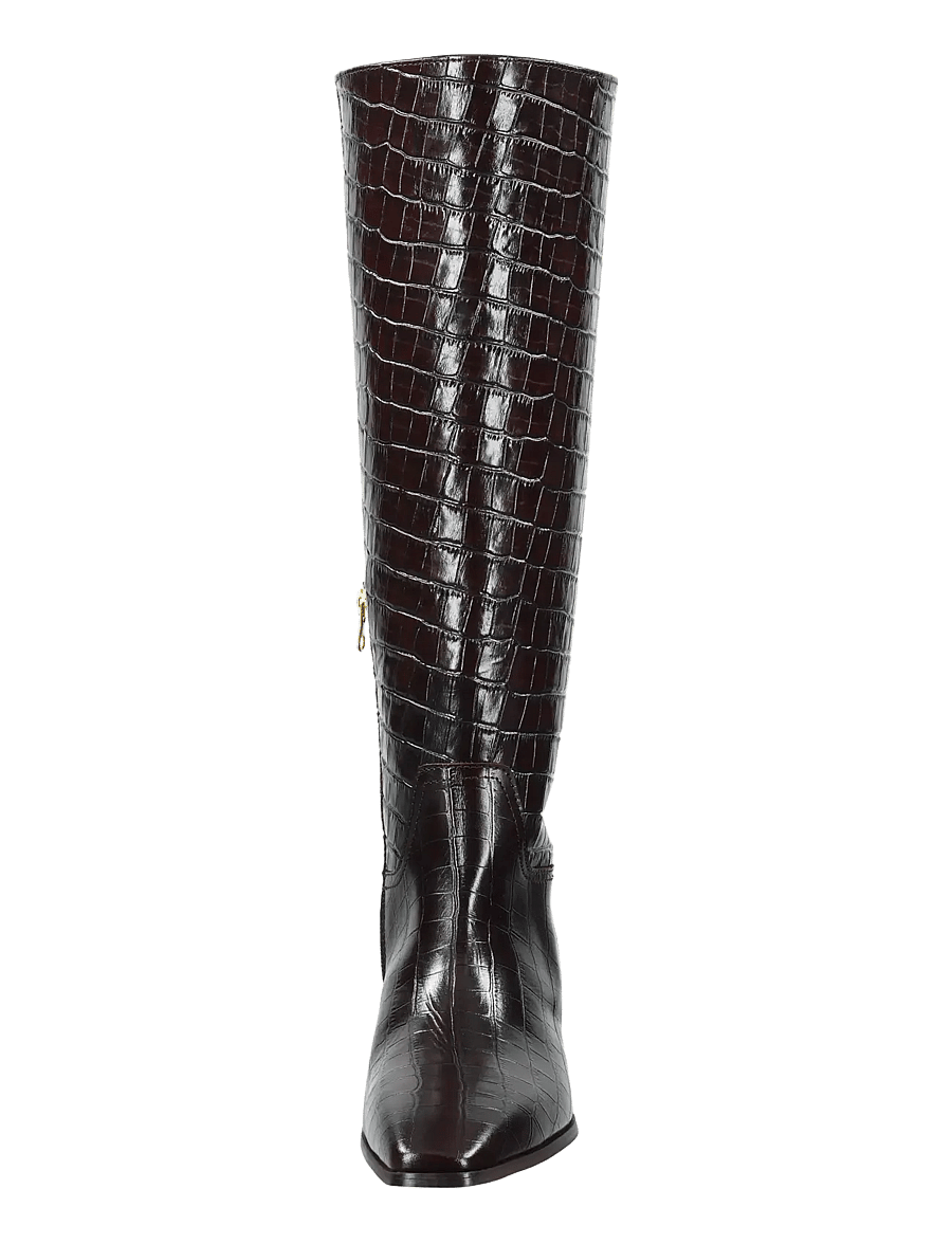 Gant - Bassotte Long Shaft Boot - knähöga stövlar - dark brown - 1
