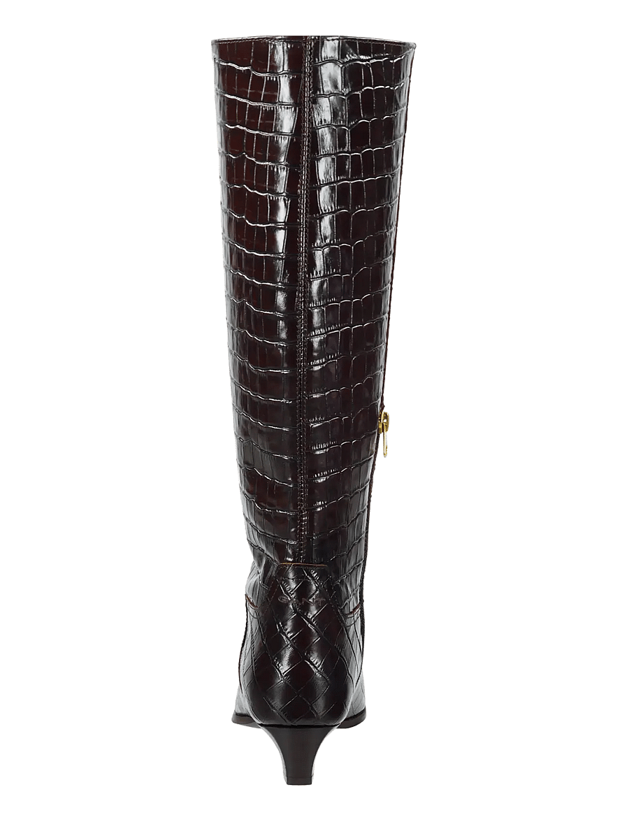 Gant - Bassotte Long Shaft Boot - knähöga stövlar - dark brown - 2