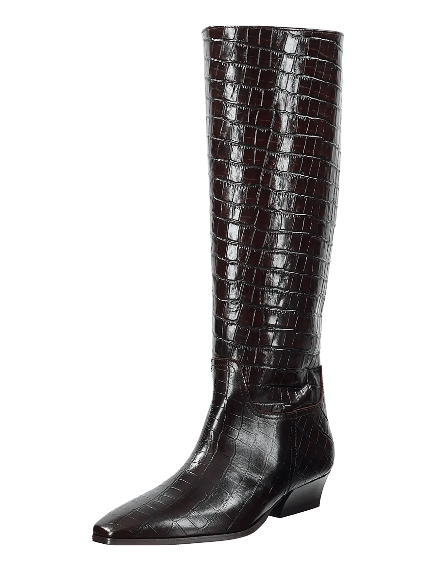Gant - Bassotte Long Shaft Boot - knähöga stövlar - dark brown - 0