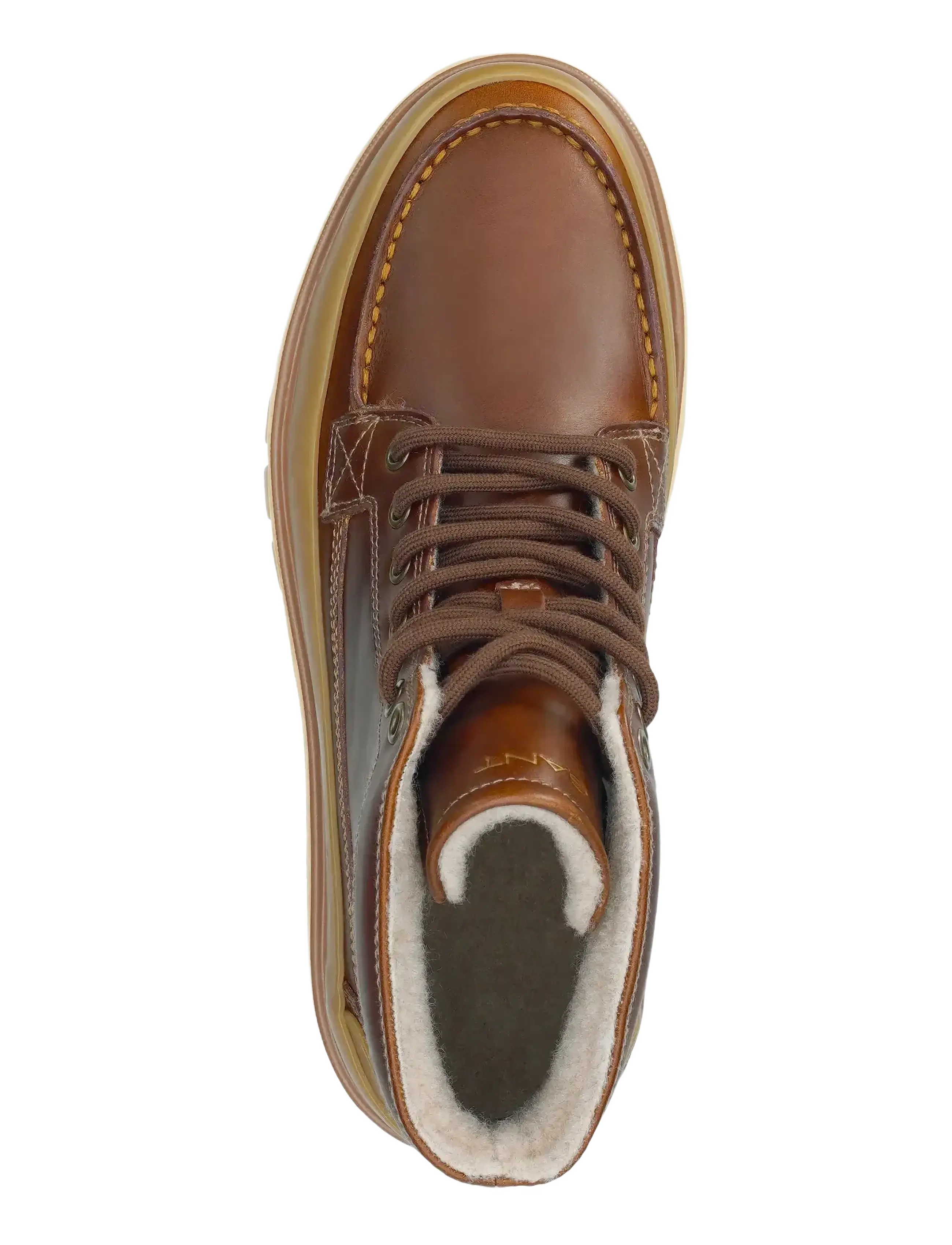 Gant - Nebrada Mid Boot - støvler med snøre - cognac - 4