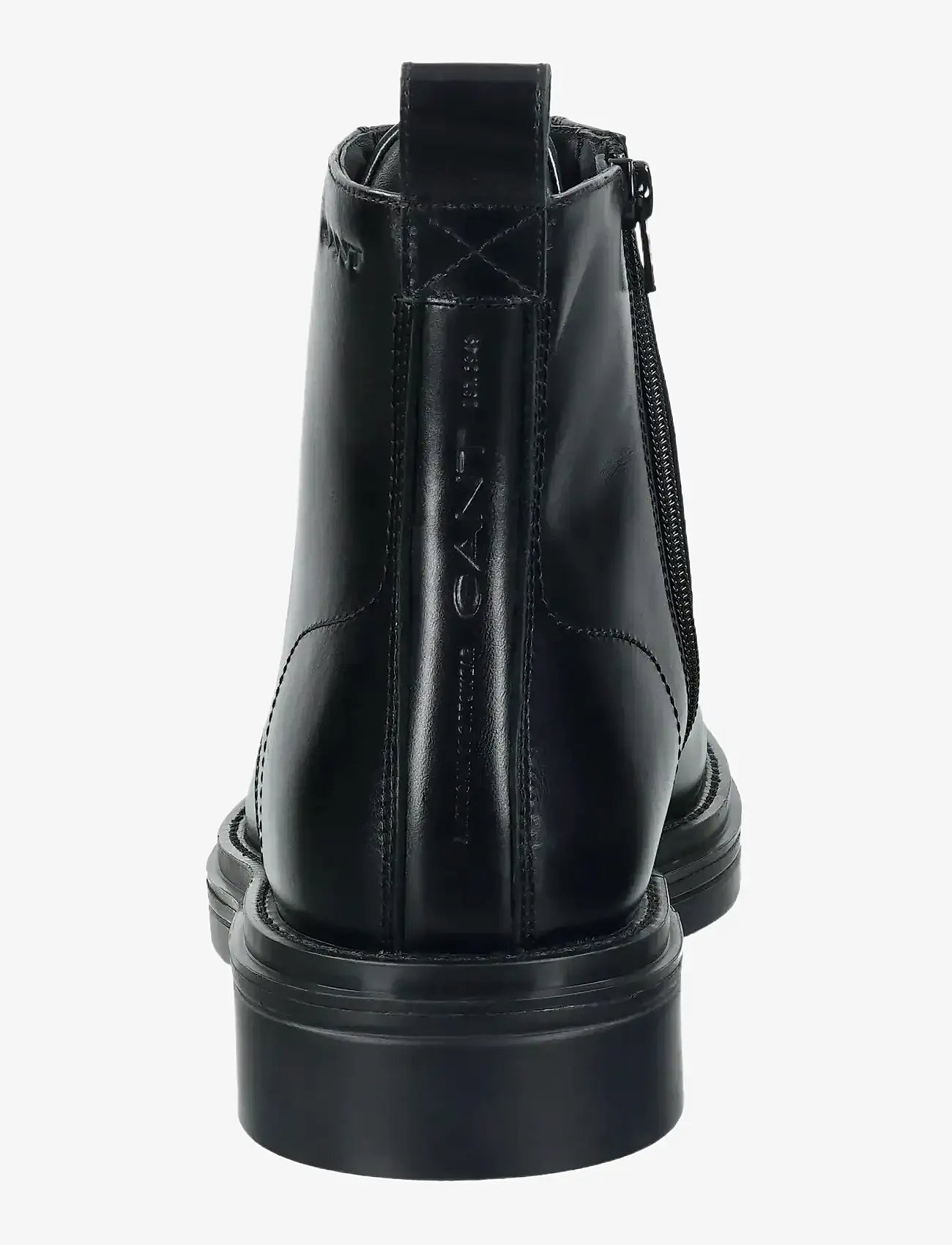 GANT - Boggar Mid Boot - kängor med snörning - black - 2