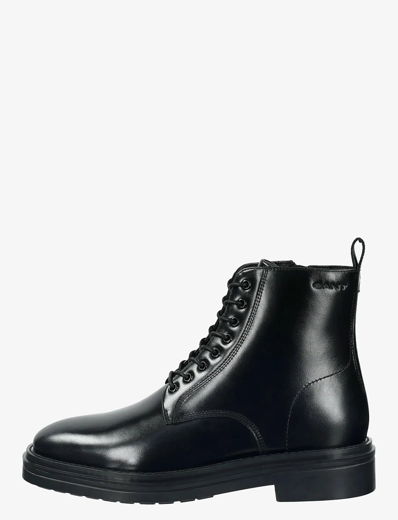 GANT - Boggar Mid Boot - kängor med snörning - black - 3