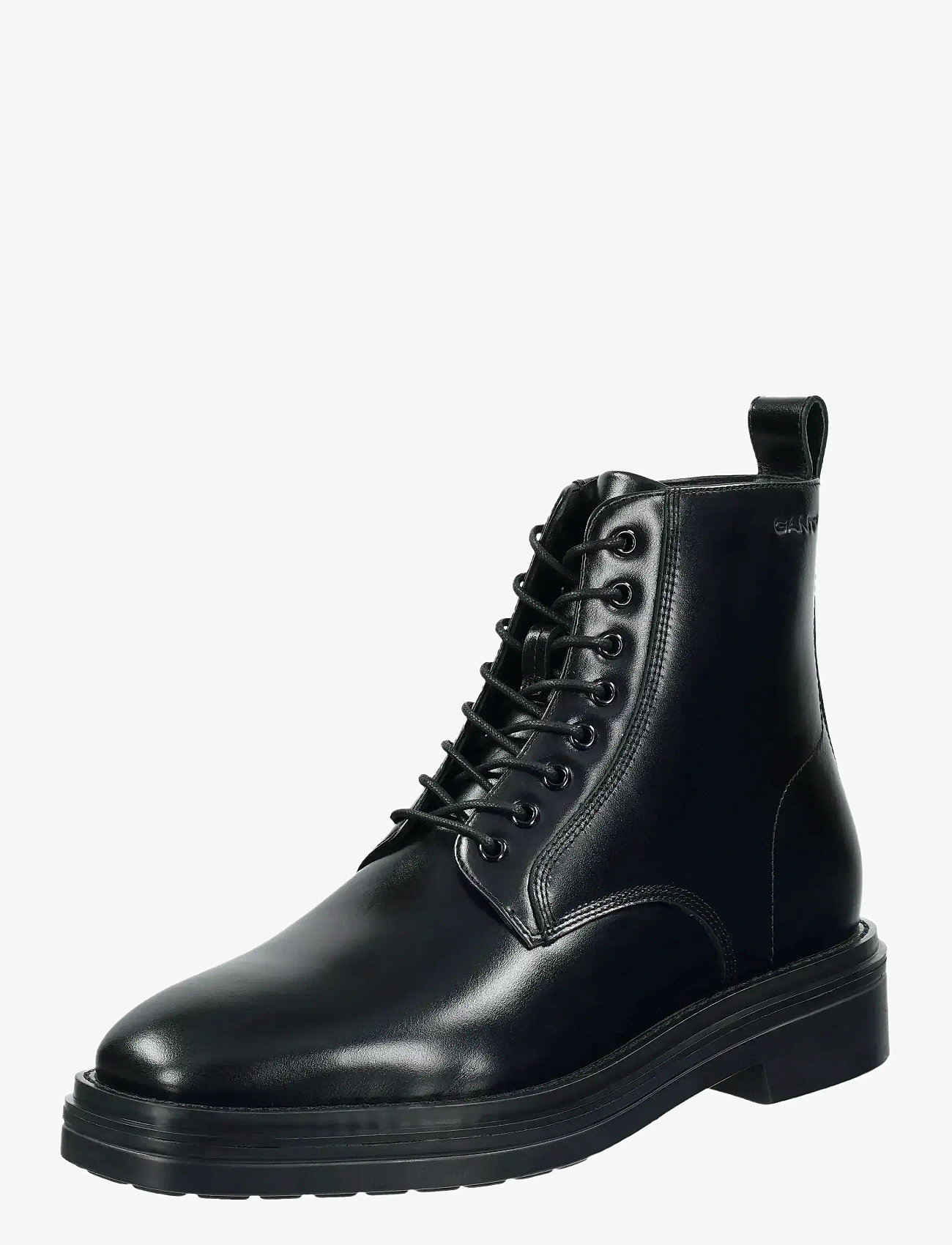 GANT - Boggar Mid Boot - kängor med snörning - black - 0