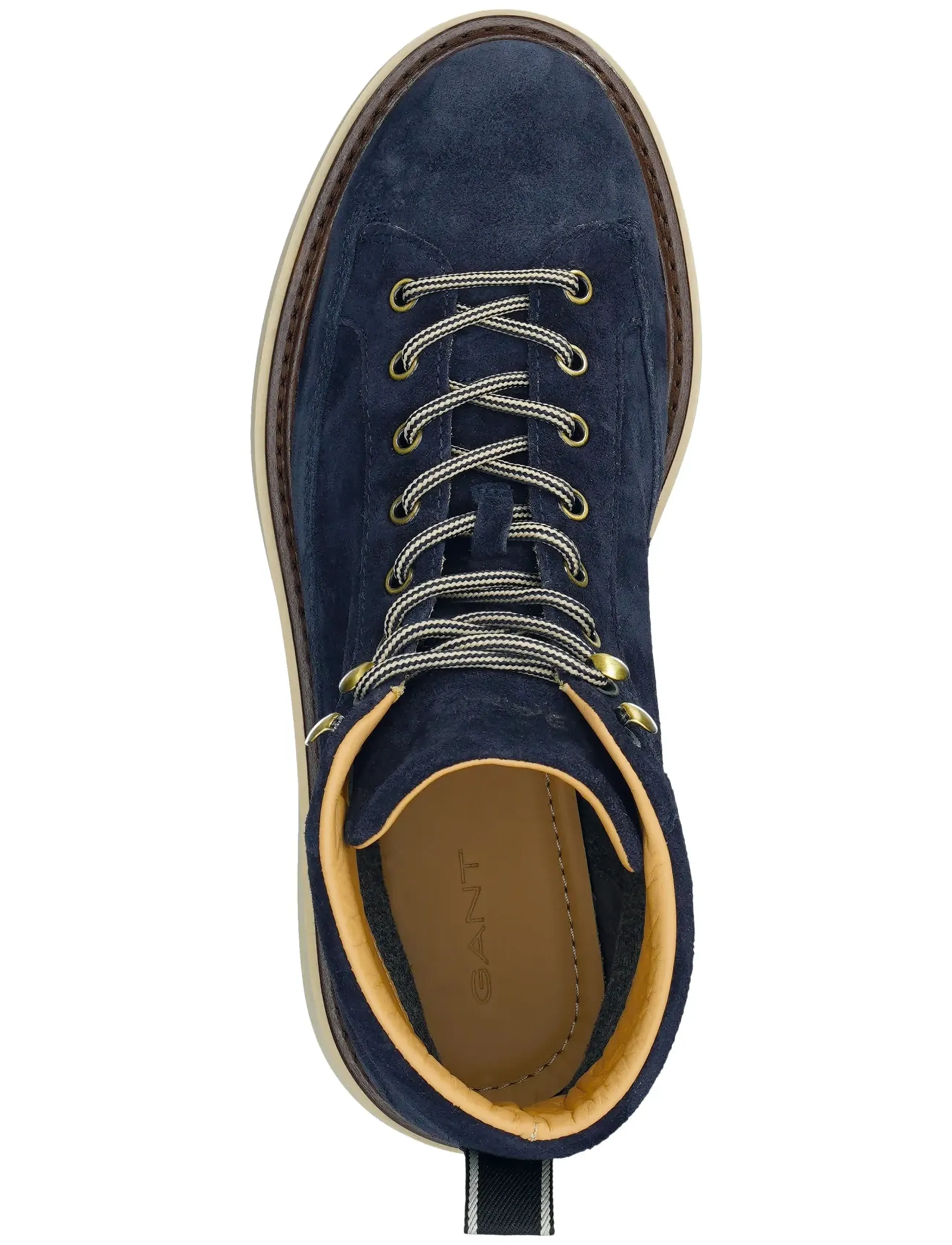 Gant Hillprep Mid Boot, 44, Boots, Marineblau - Lace Up Männerswear