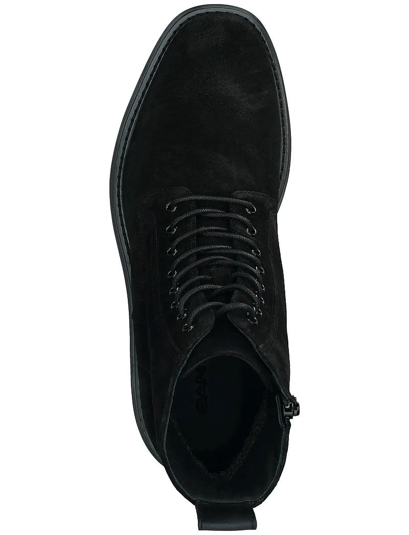 GANT - Boggar Mid Boot - kängor med snörning - black - 4