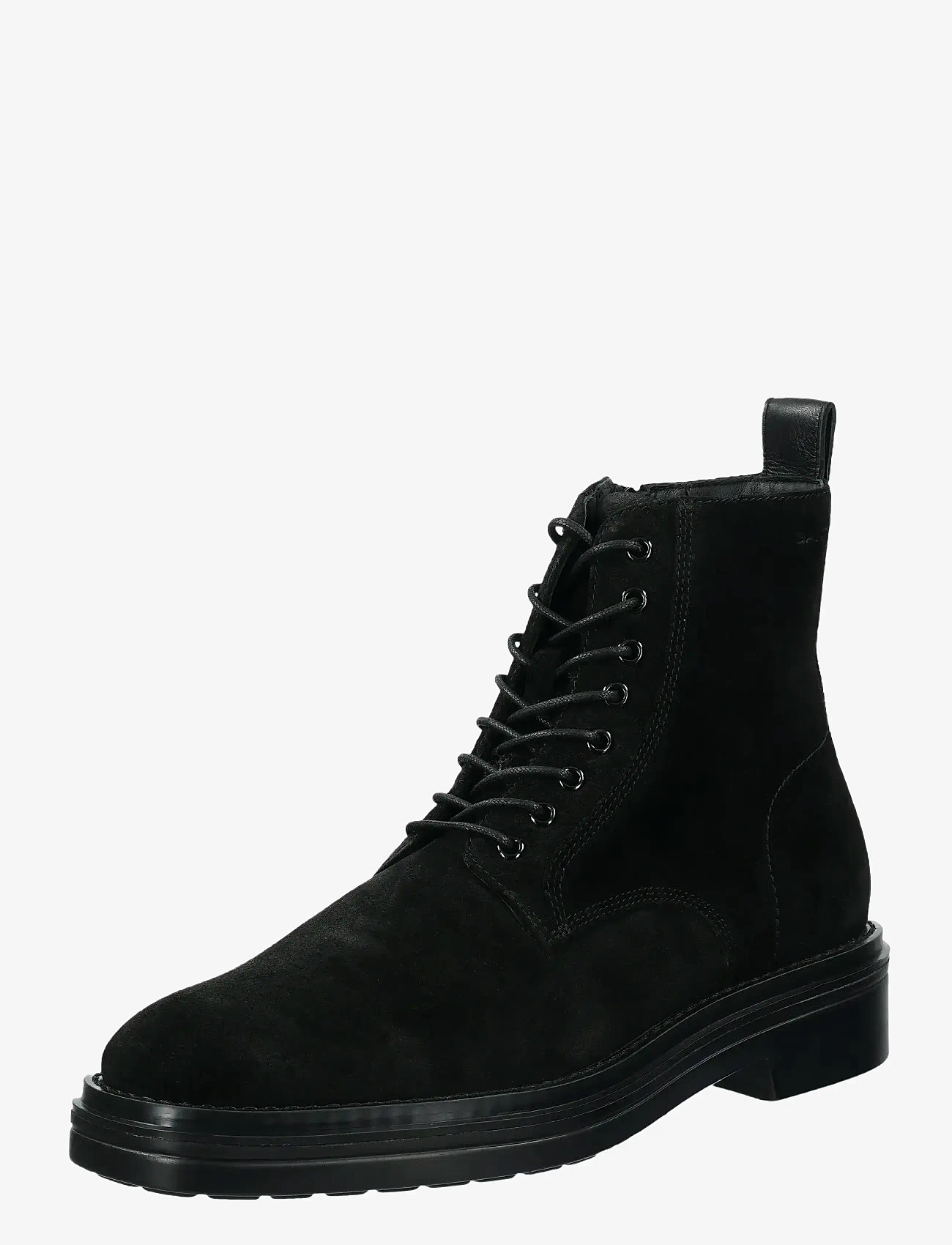 GANT - Boggar Mid Boot - kängor med snörning - black - 0