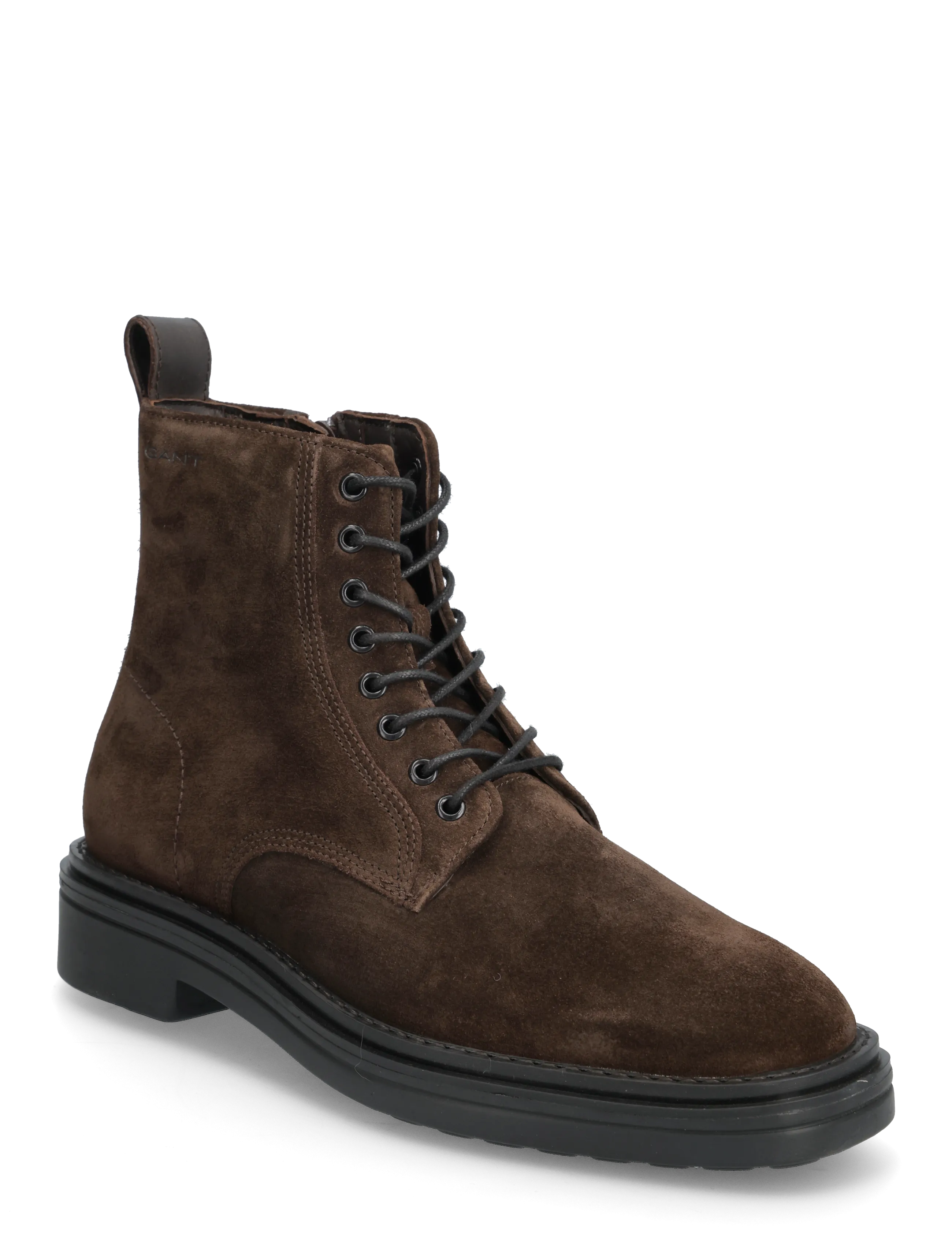 Gant Boggar Mid Boot - Boots - ESPRESSO BROWN / orange
