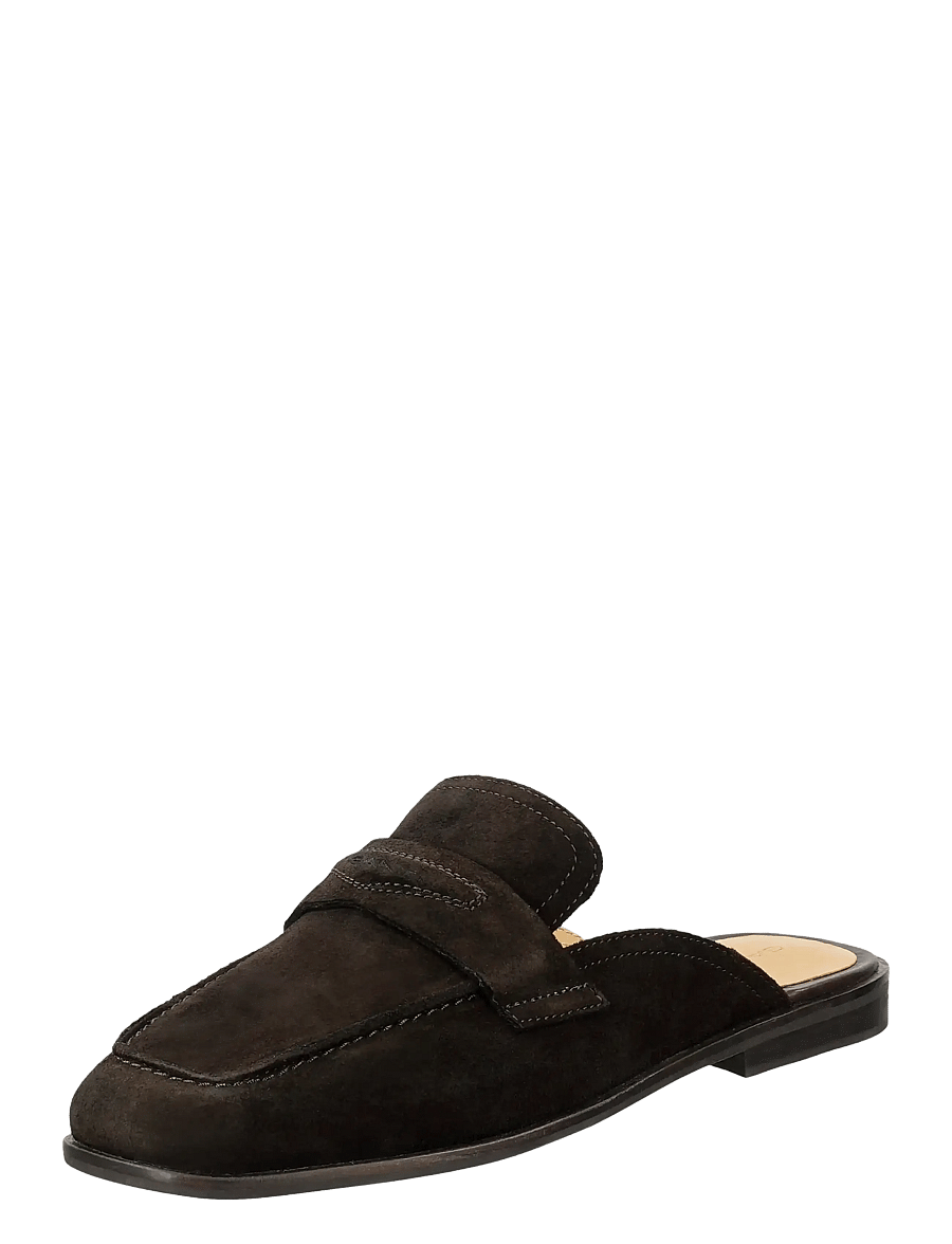 Gant - Gimble Leather Mule - flat mules - dark brown - 0