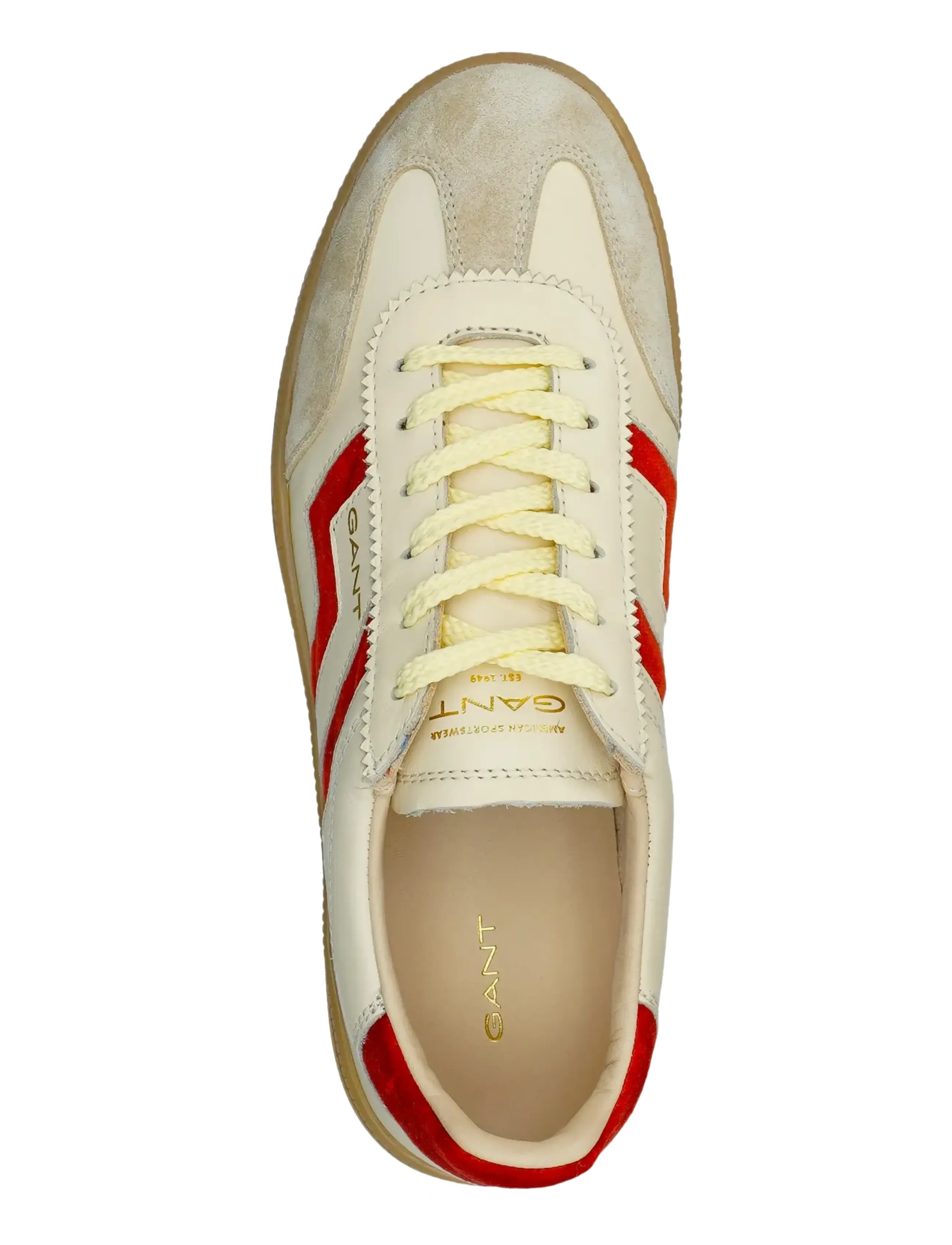 Gant - Cuzima Sneaker - niedrige sneakers - cream/red - 1