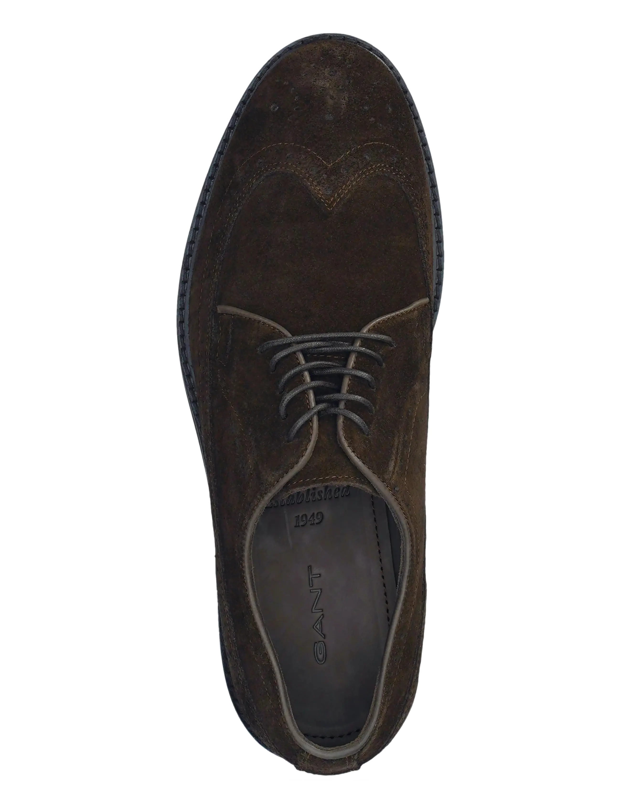 Gant - Bidford Low Lace Shoe - brogues - dark brown - 4