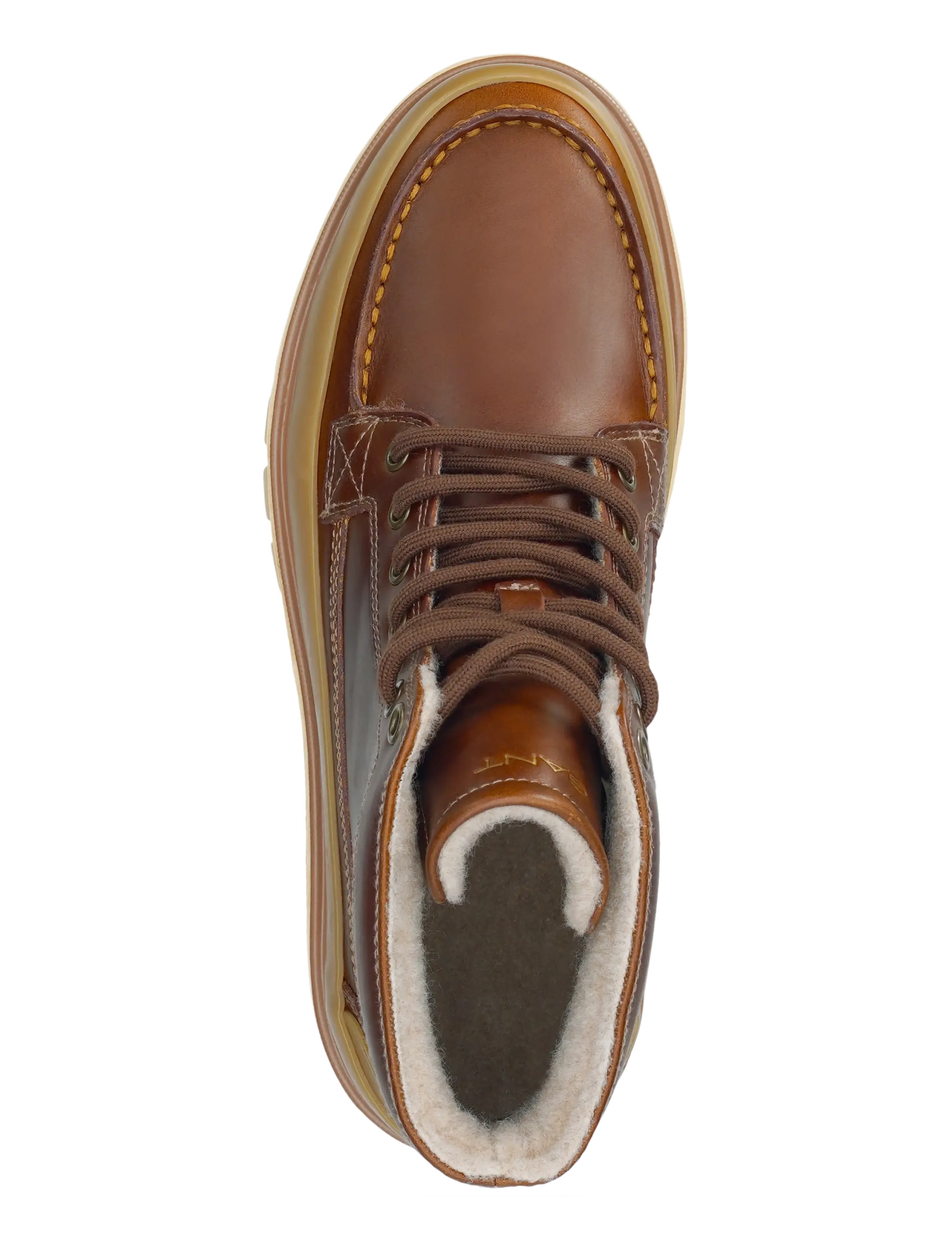 Gant - Nebrada Mid Boot - støvler med snøre - cognac - 4