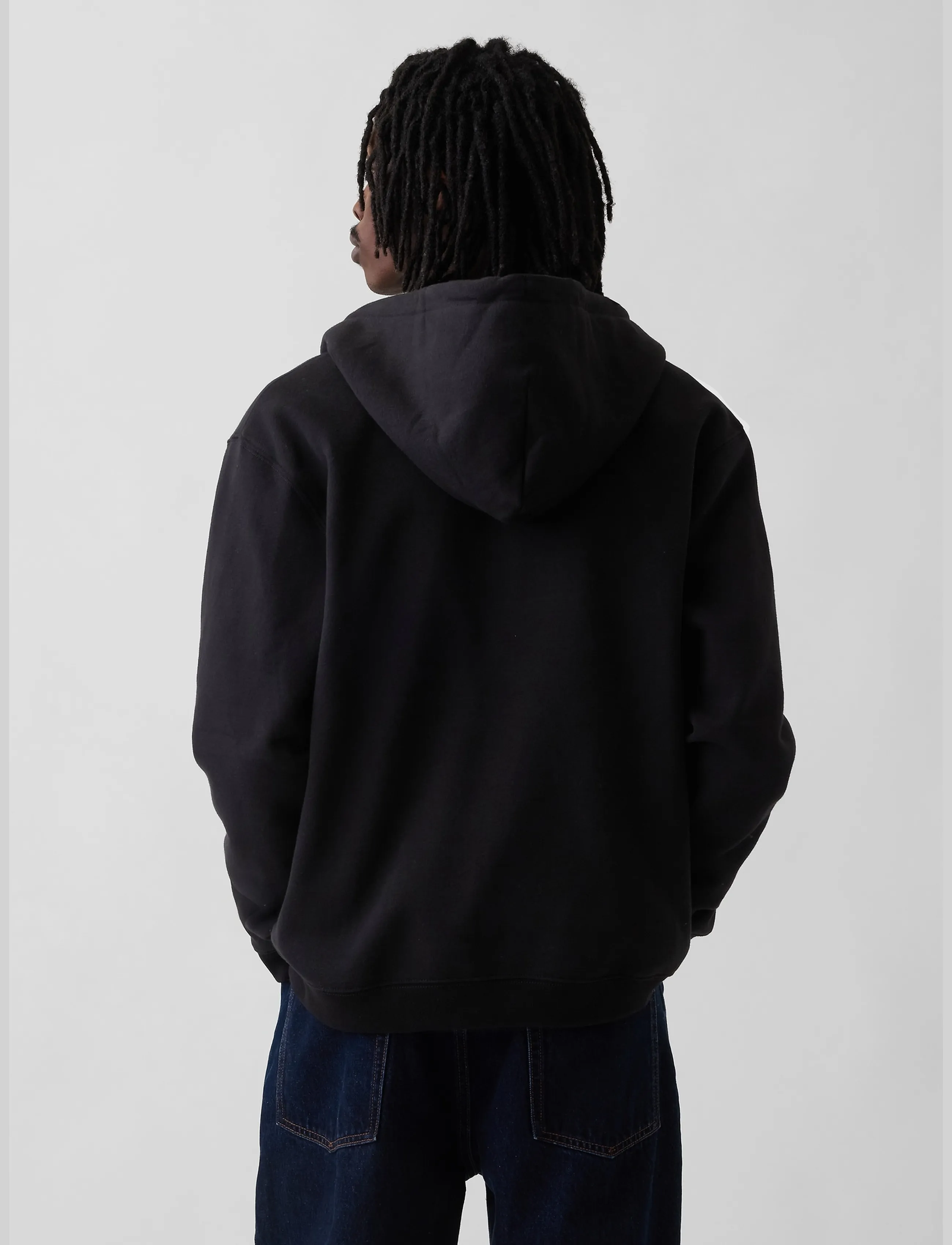 GAP Adult Vintagesoft Relaxed Zip Hoodie herr – bild 3