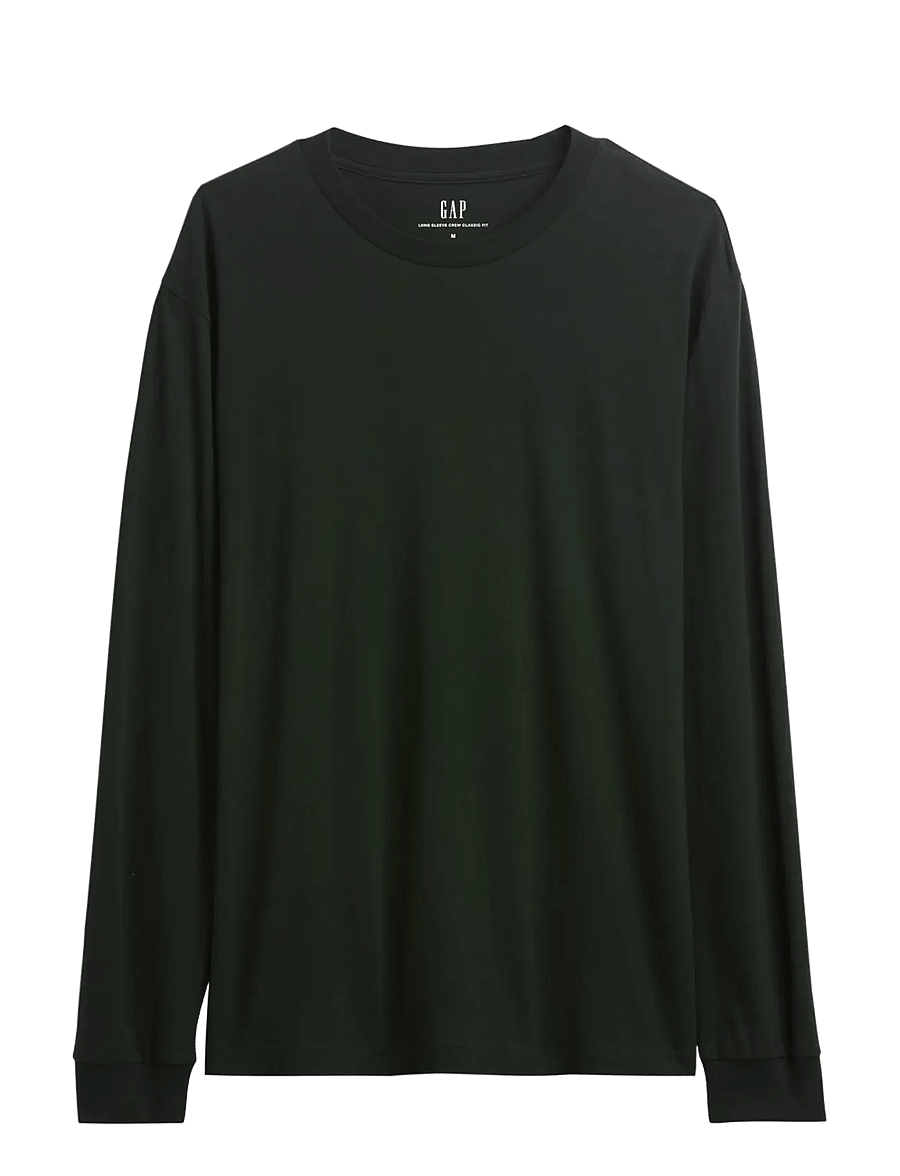 GAP - Organic Cotton T-Shirt from the GAP collection - långärmade t-shirts - green gitane - 1