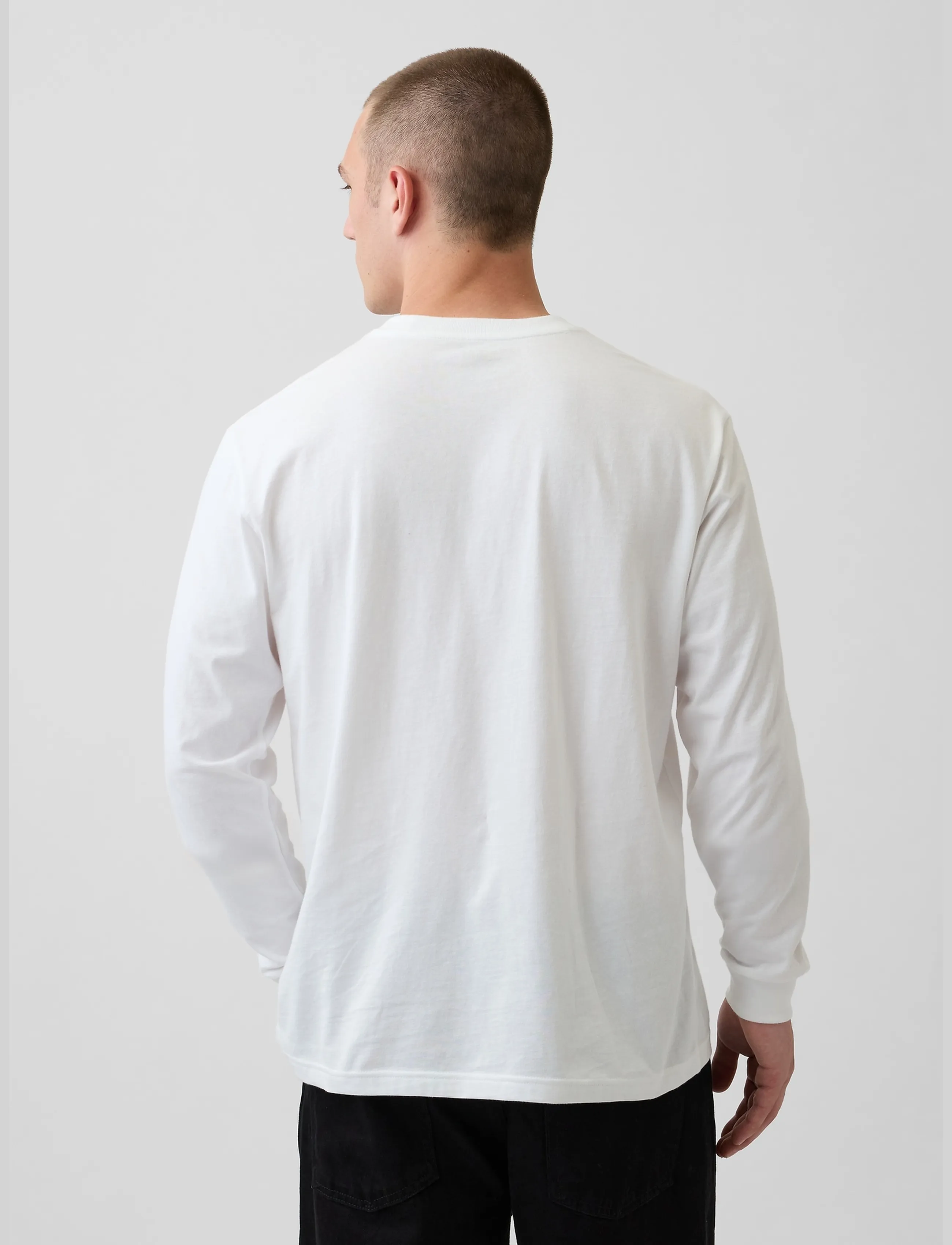 GAP - Organic Cotton T-Shirt from the GAP collection - langærmede t-shirts - optic white - 3