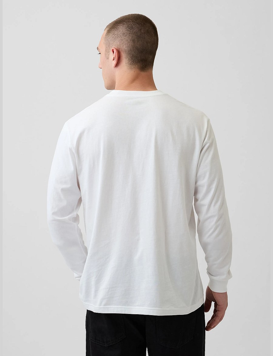 GAP - Organic Cotton T-Shirt from the GAP collection - langærmede t-shirts - optic white - 3