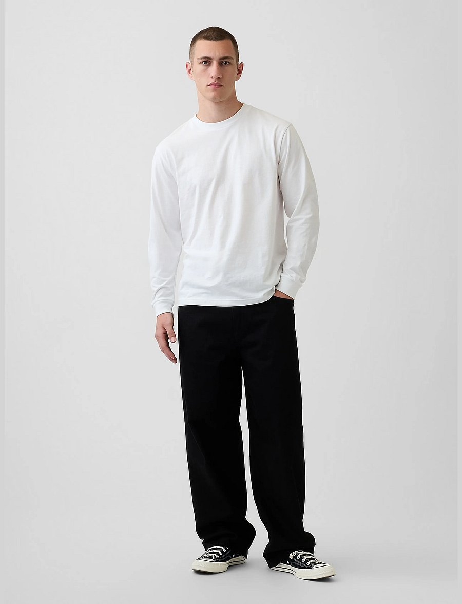 GAP - Organic Cotton T-Shirt from the GAP collection - langærmede t-shirts - optic white - 4