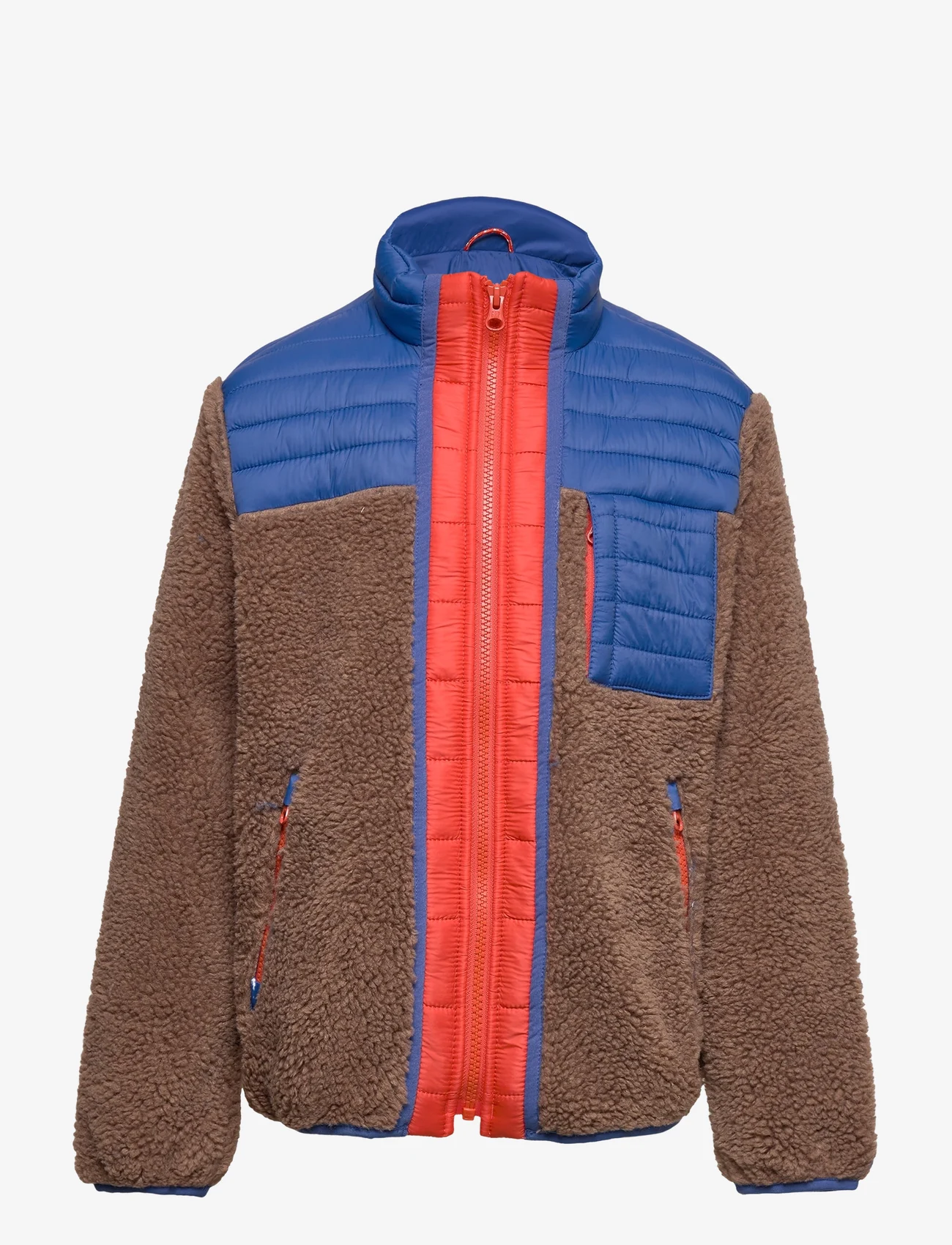 GAP - Kids Sherpa Tech Zip-Up Jacket - fleece jacket - squirrel - 0
