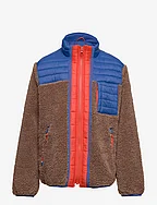Kids Sherpa Tech Zip-Up Jacket - SQUIRREL