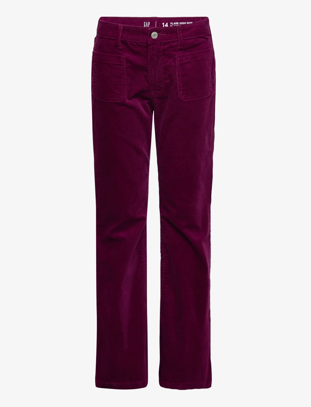 GAP - Kids High Rise Corduroy Flare Jeans with Washwell - bootcut džinsi - huckleberry - 0